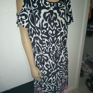 Cameron shoulder less 3X dress